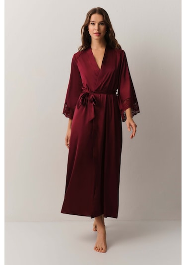 Suwen Honey Uzun Sabahlık St4444615l102 Bordo