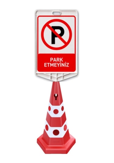 Trafik Park Yapılmaz Logolu Çift Yönlü Dikdörtgen Reklam Dubası M