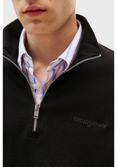 Tommy Jeans Erkek Sweat Dm0dm21880 Bds Siyah Siyah