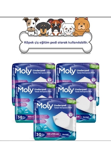 Moly Köpek Çiş Eğitim Pedi 5 Paket