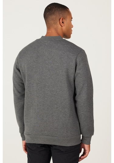AC&Co / Altınyıldız Classics Erkek Antrasıt Melanj Standart Fit Normal Kesim İçi Polarlı Kolej Yaka Pamuklu Sweatshirt Antrasit AC&Co / Altınyıldız Classics Erkek Antrasıt Melanj Standart Fit Normal Kesim İçi Polarlı Kolej Yaka Pamuklu Sweatshirt Antrasit