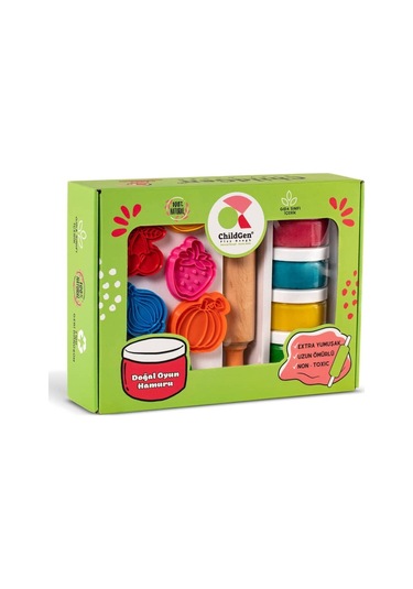 Childgen Doğal Oyun Hamuru Premium Set Meyveler Ve Sebzeler