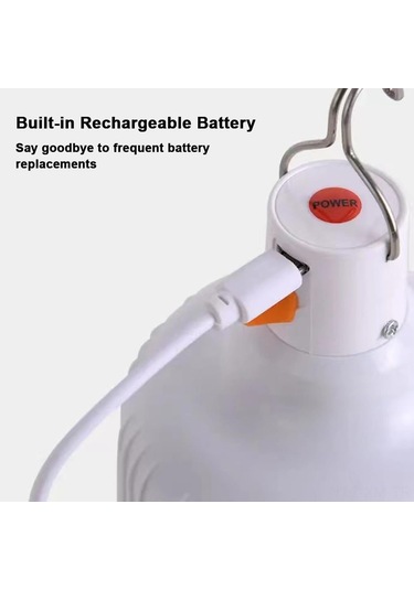 Ximistore9 6 Adet 60w Şarj Edilebilir Acil Led Ampulü - Kamp, Ev İçin Su Geçirmez, 3 Seviye Işık Regülasyonlu Aydınlatma Diğer