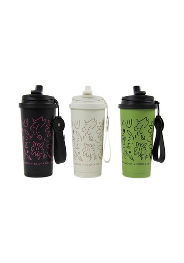 Shotay Termos Matara 550 Ml. Siyah Sht-st-8913 Yeşil