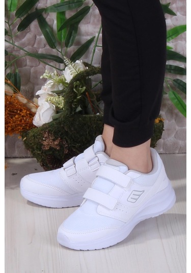 M.p Diana Rahat Hafif Cırtlı Kadın Sneaker Ayakkabı Beyaz