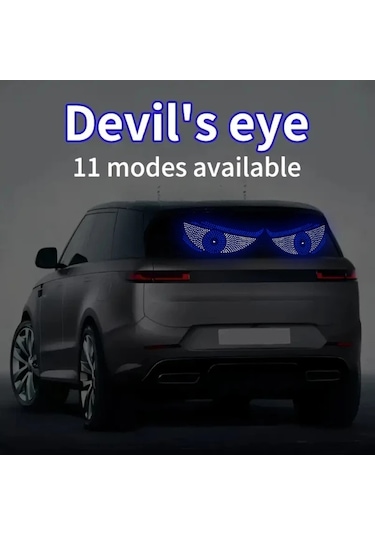 Xuweiwei Set Of 2 Usb İle Çalışan Kırmızı Ve Beyaz Led Araç Işıkları Şeytan Göz Dekoratif Aydınlatma