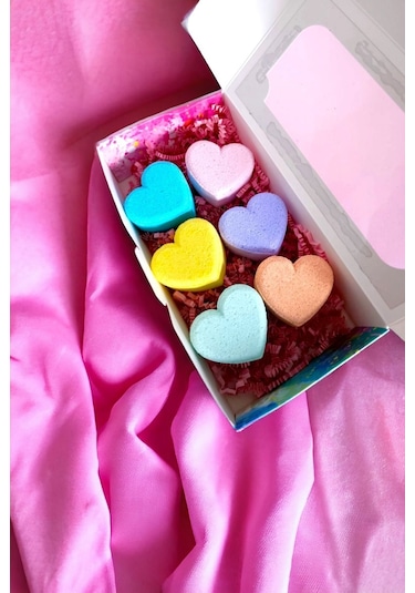 Romantik Kalpler Banyo Bombası 6 x 55 G