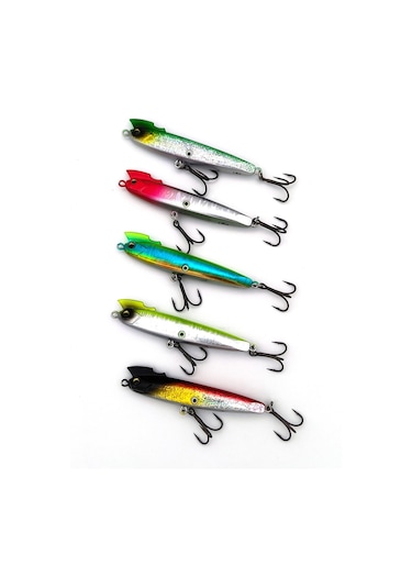 Valkyrie 5 Adet Kutulu 18gr Tatlı Tuzlu Su Uyumlu Kancalı Biyonik Olta Yem Seti