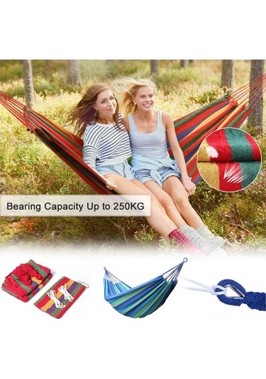 Trendooze Yatak Veranda Tuvali Tuval Taşınabilir Seyahat Sandalyesi Salıncağı Mekan Kırmızı Kapalı/dış Kamp Hamak Bahçe Bahçe Asma Asma Arka Ne Kırmızı