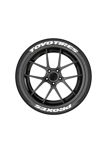 Bir Lastik Mektup Araba Lastiği Styling Dekoratif Sticker Pvc Su Geçirmez Kişiselleştirilmiş 1w Toyo 1 Piece Set