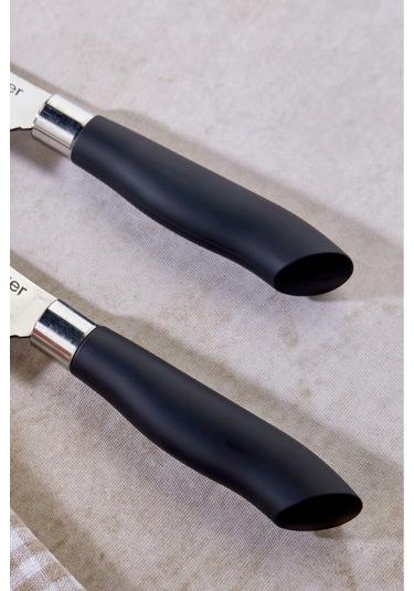 Cooker Lüx Model Paslanmaz Çelik Şef Bıçağı Siyah Ckr3312 1 Adet Çelik