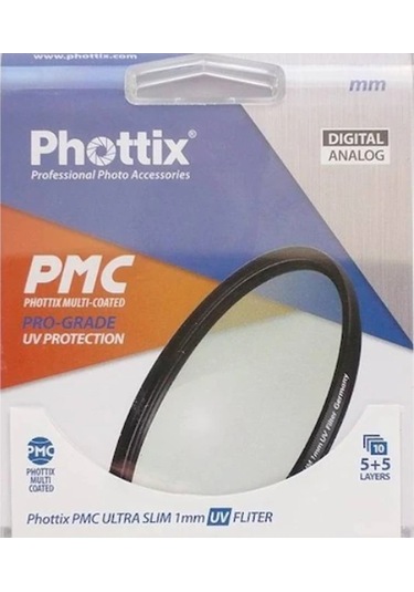 Phottix 77 MM PMC Ultra Slim Protection UV Filtre