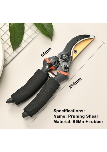 Vkemall Bahçe İşleri İçin Çok Amaçlı Bahçe Makası - 35mm Kalınlığa Kadar Dal Kesme, Yüksek Keskinlik, Ergonomik Tasarım