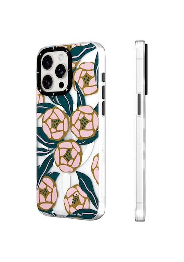 İphone 14 Pro Uyumlu Kılıf Magsafe Şarj Özellikli Youngkit Huagu Serisi Kapak Yeşil