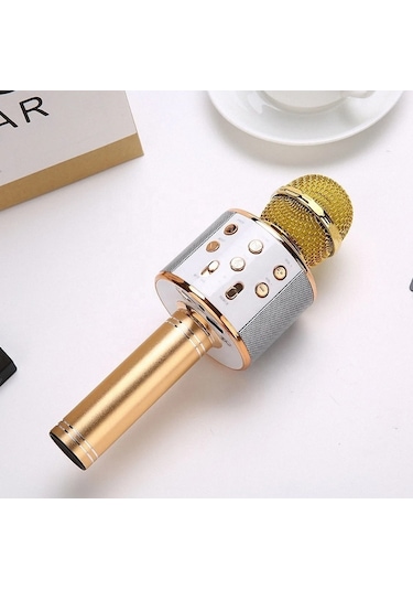 Ws-858l Led Işıklı Bluetooth Hoparlörlü Karaoke Mikrofon