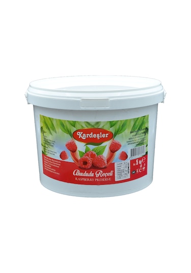 Kardeşler Şekerleme Ahududu Reçeli Kova 5 KG