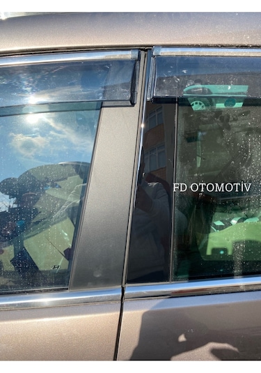 Hyundai Tucson 2015 - 2020 Kapı Direği Kaplama Piano Black Renk