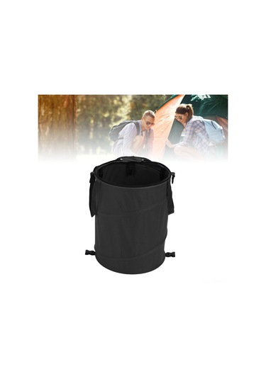 Hangfox Yeşil Orman Kamp Atık Kutusu - 37.8l Büyük Kapasite, Katlanabilir Tasarım, Kapaklı, 600d Oxford Kumaş - Piknik, Bahçe, Doğa Etkinlikleri İçin Taşınabilir Depolama Çanta Askeri Yeşil