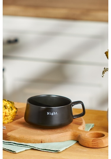 Emsan Night New Bone Kupa 320 Ml Siyah