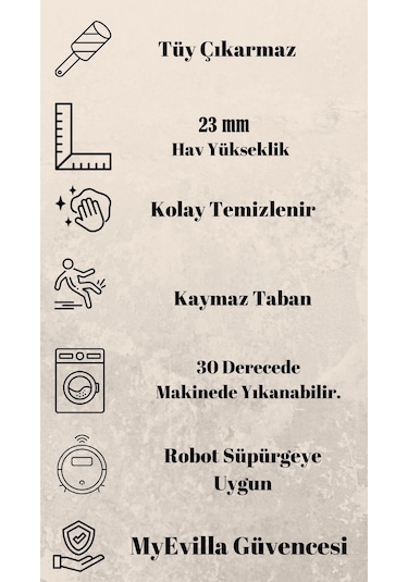 Dekoratif Bubble Uzun Tüylü Yumuşak Puffy Peluş Kaymaz Yıkanabilir Salon Koridor Halı Yolluk Krem