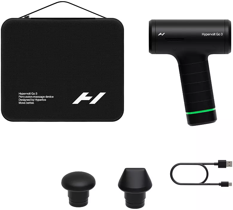 Hyperice Hypervolt Go 3 Beyaz - Siyah