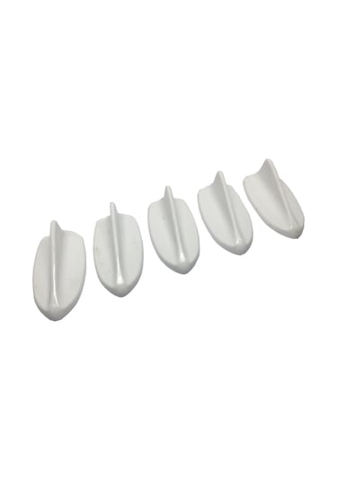 Balık Sırtı Mini Süs Anten Beyaz 5& 39li