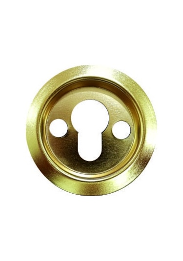 Saten Veya Sarı Kapı Göbeği Çelik Rozet Barel - Çelik Rozet Tası Gümüş