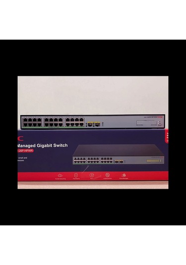 H3c S1600v2-26p-hpwr, 24 Port, Gigabit, Poe 370w, L2, 2 Port Gigabit Sfp, Web Yönetilebilir, Masaüst