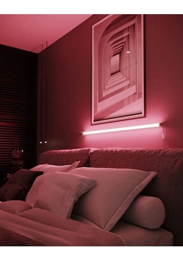 GLRAVM Dekoratif Uzaktan Kumandalı Rgb Led Duvar Aplik Antrasit