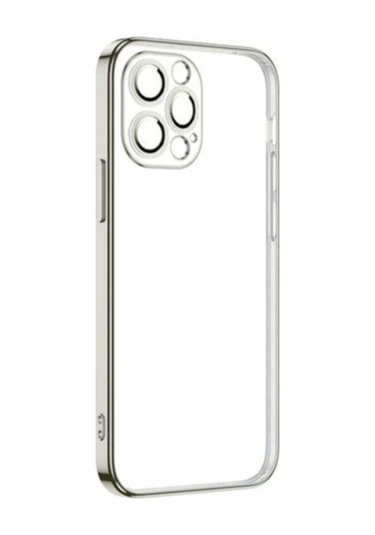 Apple Uyumlu iPhone 13 Pro Kılıf Zore Krep Kapak Gümüş