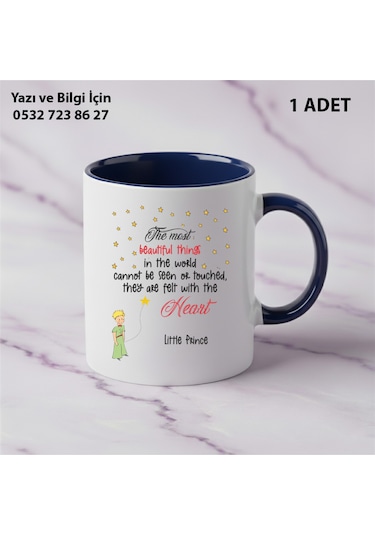Küçük Prens Baskılı The Little Prince Kupa Bardak Lacivert