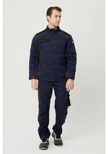 Allium Gabardin Mont Soğuk Havalarda Yüksek Koruma Lacivert-siyah