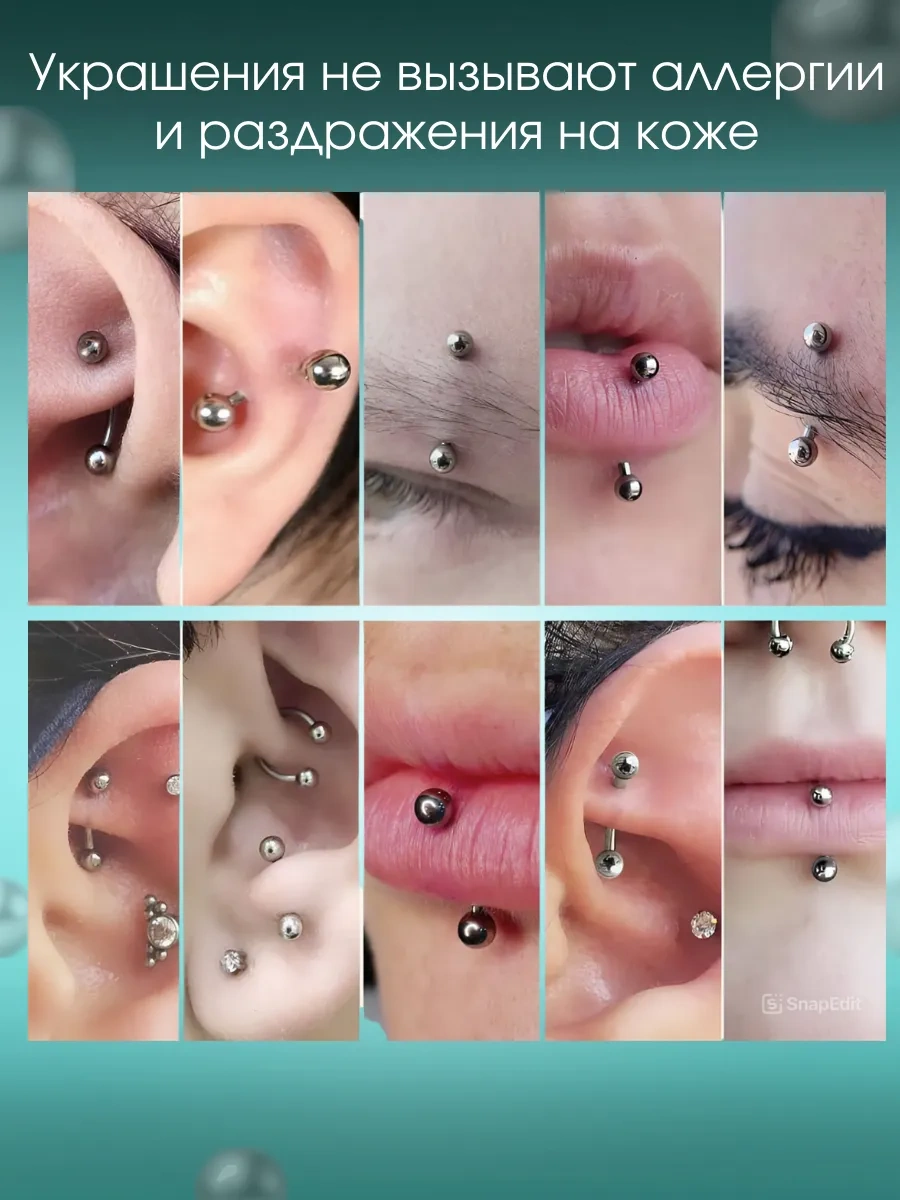 Botalova Store Mikrobananasbody Piercing Seti 314312093 Gri