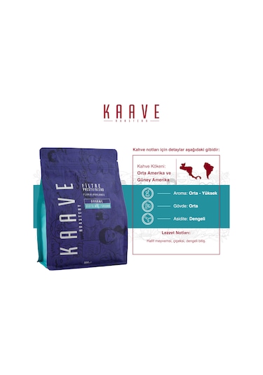 Kaave Roastery Prestij Blend Filtre Kahve 3 x 500 G