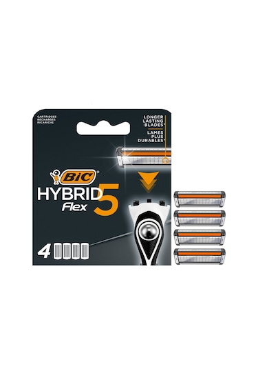 Bic Flex 5 Hybrid Yedek Tıraş Bıçağı Kartuşu 4'lü