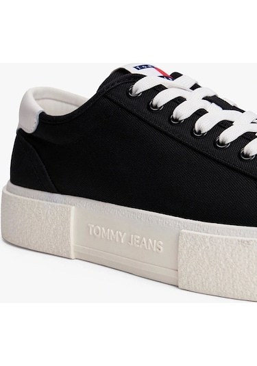 Tommy Hilfiger Tjw Flatform Canvas Sneaker Siyah