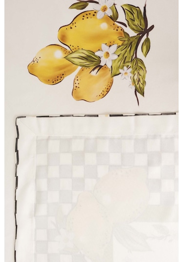 Linda Limon Desenli Masa Örtüsü 140x220 Cm Çok Renkli