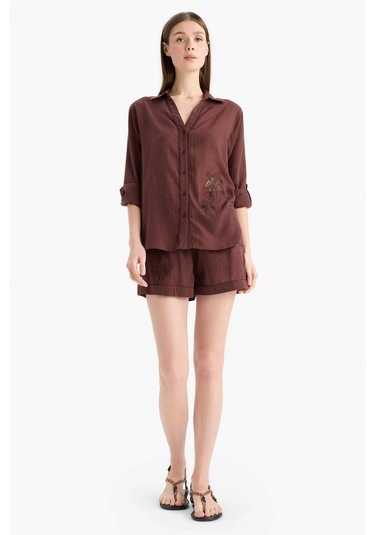 Defacto Regular Fit Müslin Plaj Şortu-fall İn Love E4272ax25smbn166 Kahve Defacto Regular Fit Müslin Plaj Şortu-fall İn Love E4272ax25smbn166 Kahve