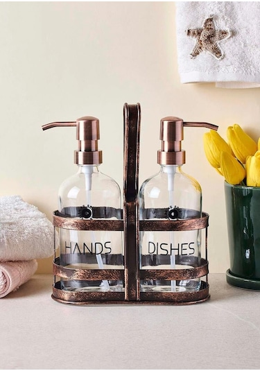 Rame Sıvı Sabunluk Seti - 2x500 Ml Yuvarlak Çok Renkli