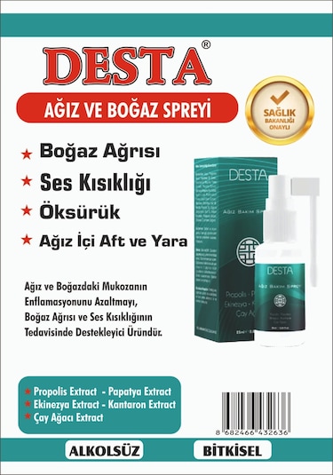 Desta Ağız Ve Boğaz Sprey 25 ML