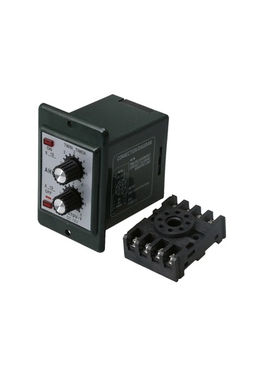 Qingmipy 12v Atdv-y Döngüsel Gecikme Rölesi - 0-6s Ayarlanabilir Zaman Kontrol Cihazı