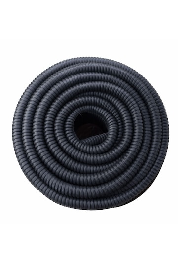 Has Light Pvc Kaplı İzoleli Çelik Spiral Boru 21 Mm 50 Metre Siyah