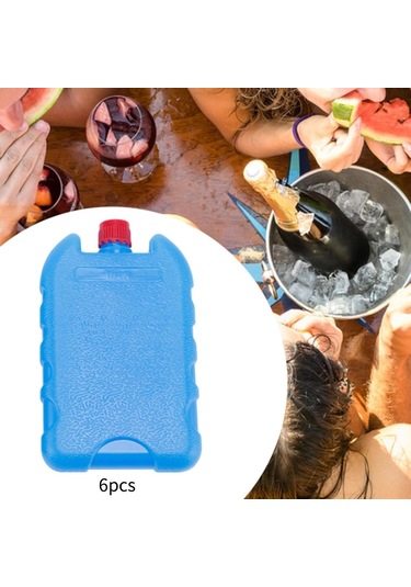 Suntek 6x Buz Soğutucu Blokları Yeniden Kullanılabilir Mavi