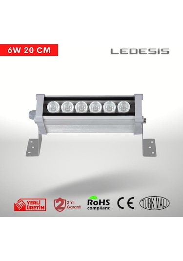 Ledesis Turkuaz Wallwasher Duvar Boyama 20 Cm 6w