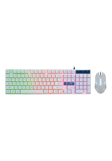 Shipadoo D280 RGB Kablolu Mekanik Klavye Mouse Set