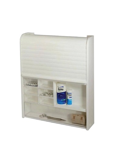 Primanova 092 Panjurlu Çok Amaçlı Kilitli Ecza ve Banyo Dolabı