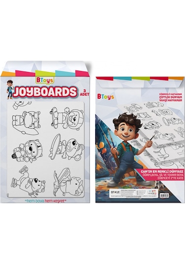 Btoys Joyboards Eğleceli Hayvanlar, Çiftlik Dünyam, Vahşi Hayvanlar