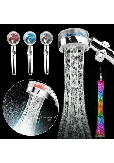 Ulzyvf Yüksek Basınçlı 360 Derece Dönebilir Turbo Duş Başlığı - Su Tasarruflu Pratik Aç/kapa Diğer