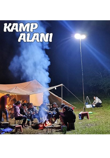 Powermaster Taşınabilir Ayarlanabilir Fonksiyonel Dış Mekan Aydınlatma Işığı Beyaz