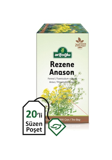 Arifoğlu Rezene Anason Karışık Bitki Çayı Süzen Poşet Çay 20'li